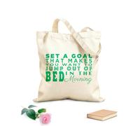 AILOONG Canvas Bag SET A GOAL THAT MAKES YOU WANT TO JUMP OUT OF BED IN THE MORNING 340g/m² thick fabric Sketching bag
