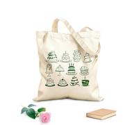AILOONG Canvas Bag Set Cakes Bakehouse Tasty Bakery Cake Dessert 340g/m² thick fabric Sketching bag