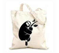 AILOONG Canvas Bag Sloth Animal Zoo Tree Branch Kids Bedroom 12 oz thick fabric Sketching bag 31x36cm Medium