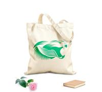 AILOONG Canvas Bag Snake Predator Head Animal Fangs Teeth Bite 340g/m² thick fabric Sketching bag