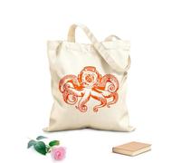 AILOONG Canvas Bag Underwater Octopus Ocean Marine Sea Animal 340g/m² thick fabric Sketching bag