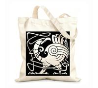 AILOONG Canvas Tote Bag Abstract Birds Eagle Celtic Style 12 oz thick fabric Replaces school bag 25x30cm Small