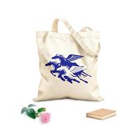 AILOONG Canvas Tote Bag Horses Pegasus Birds Flying Wings Fantasy 340g/m² thick fabric Replaces school bag