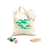 AILOONG Canvas Tote Bag Horses Pegasus Birds Flying Wings Fantasy 340g/m² thick fabric Replaces school bag