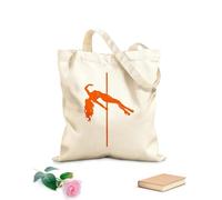 AILOONG Canvas Tote Bag Striptease Club Stripper Girl Strip Dance 340g/m² thick fabric Replaces school bag
