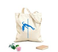 AILOONG Canvas Tote Bag Striptease Club Stripper Girl Strip Dance 340g/m² thick fabric Replaces school bag