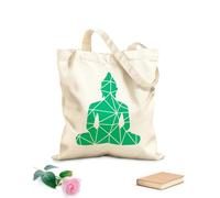 AILOONG Canvas Tote Bag Yoga Meditation Relaxation OM Chakra Mantra Buddha 340g/m² thick fabric Replaces school bag