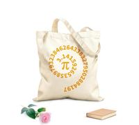 AILOONG Canvas Wine Gift Bag 3.14 pi spiral mathematical constant ed math number 340g/m² thick fabric Matches clothing