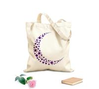 AILOONG Canvas Wine Gift Bag a crescent moon formed from stars 340g/m² thick fabric Matches clothing