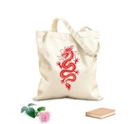 AILOONG Canvas Wine Gift Bag a dragon chinese brush art tattoo design 340g/m² thick fabric Matches clothing