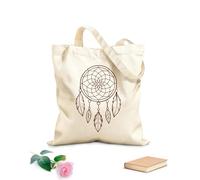 AILOONG Canvas Wine Gift Bag a dream catcher made of neon ed 340g/m² thick fabric Matches clothing