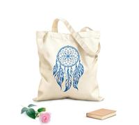 AILOONG Canvas Wine Gift Bag a hand drawn of a dream catcher with feather and bead details line art 340g/m² thick fabric Matches clothing