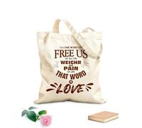 AILOONG Canvas Wine Gift Bag a nice quotes typography poster 340g/m² thick fabric Matches clothing