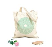 AILOONG Canvas Wine Gift Bag abstract mandala from simple geometric shapes with rounded corners or linear shapes 340g/m² thick fabric Matches clothing