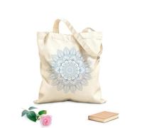 AILOONG Canvas Wine Gift Bag abstract oriental mandala patterns designed 340g/m² thick fabric Matches clothing