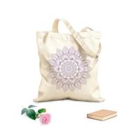 AILOONG Canvas Wine Gift Bag abstract oriental mandala patterns designed 340g/m² thick fabric Matches clothing