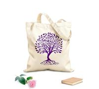 AILOONG Canvas Wine Gift Bag abstract tree eco concept logo design 340g/m² thick fabric Matches clothing