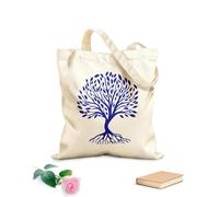 AILOONG Canvas Wine Gift Bag abstract tree eco concept logo design 340g/m² thick fabric Matches clothing