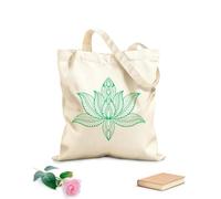 AILOONG Canvas Wine Gift Bag affirmations lotus mandala 340g/m² thick fabric Matches clothing