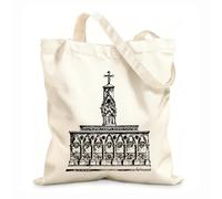 AILOONG Canvas Wine Gift Bag altar vintage engraving 12 oz thick fabric Matches clothing 25x30cm Small