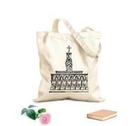 AILOONG Canvas Wine Gift Bag altar vintage engraving 12 oz thick fabric Matches clothing 31x36cm Medium