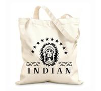 AILOONG Canvas Wine Gift Bag american indians camping wigwam crossed arrows native americans and indian concept 12 oz thick fabric Matches clothing 35x40cm Large