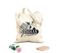 AILOONG Canvas Wine Gift Bag american western wild west cowboy icons 12 oz thick fabric Matches clothing 31x36cm Medium