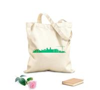 AILOONG Canvas Wine Gift Bag Amsterdam Netherlands city skyline silhouette 340g/m² thick fabric Matches clothing