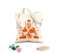 AILOONG Canvas Wine Gift Bag an alien wearing boxing gloves and a helmet 340g/m² thick fabric Matches clothing