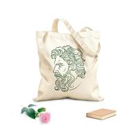 AILOONG Canvas Wine Gift Bag an ancient greek man with curly hair and a beard 340g/m² thick fabric Matches clothing