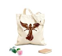 AILOONG Canvas Wine Gift Bag an angel with wings fully open 340g/m² thick fabric Matches clothing