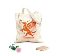 AILOONG Canvas Wine Gift Bag angel puppy winning goal silhouette play 340g/m² thick fabric Matches clothing