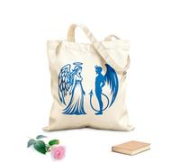AILOONG Canvas Wine Gift Bag angelic grace devilish fire 340g/m² thick fabric Matches clothing