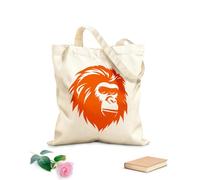 AILOONG Canvas Wine Gift Bag angelic silhouette of howler monkey head 340g/m² thick fabric Matches clothing