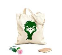 AILOONG Canvas Wine Gift Bag angelic silhouette of moa head 340g/m² thick fabric Matches clothing