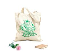 AILOONG Canvas Wine Gift Bag anime manga character with sword silhouette dynamic pose ideal 340g/m² thick fabric Matches clothing