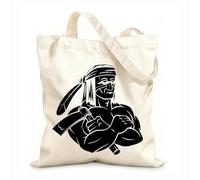 AILOONG Canvas Wine Gift Bag apache design 12 oz thick fabric Matches clothing 25x30cm Small