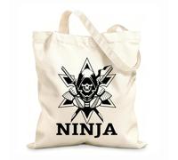 AILOONG Canvas Wine Gift Bag Boy Ninja Warrior Warrior Ninja Warrior Karate Boy 12 oz thick fabric Matches clothing 31x36cm Medium