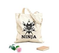 AILOONG Canvas Wine Gift Bag Boy Ninja Warrior Warrior Ninja Warrior Karate Boy 12 oz thick fabric Matches clothing 25x30cm Small