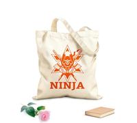 AILOONG Canvas Wine Gift Bag Boy Ninja Warrior Warrior Ninja Warrior Karate Boy 340g/m² thick fabric Matches clothing