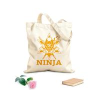 AILOONG Canvas Wine Gift Bag Boy Ninja Warrior Warrior Ninja Warrior Karate Boy 340g/m² thick fabric Matches clothing