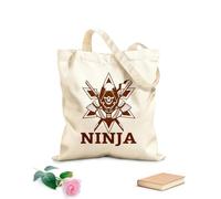 AILOONG Canvas Wine Gift Bag Boy Ninja Warrior Warrior Ninja Warrior Karate Boy 340g/m² thick fabric Matches clothing