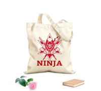 AILOONG Canvas Wine Gift Bag Boy Ninja Warrior Warrior Ninja Warrior Karate Boy 340g/m² thick fabric Matches clothing