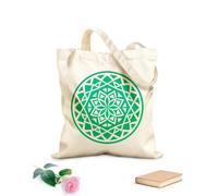 AILOONG Canvas Wine Gift Bag geometric design in the center of a circle 340g/m² thick fabric Matches clothing