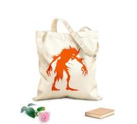 AILOONG Canvas Wine Gift Bag silhouette goblin mythical race from game only 340g/m² thick fabric Matches clothing