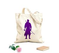 AILOONG Canvas Wine Gift Bag silhouette samurai only full body 340g/m² thick fabric Matches clothing
