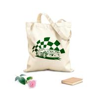 AILOONG Car Racing Garage Sports Game Boy Calico Women's Bags 340g/m² thick fabric Foldable