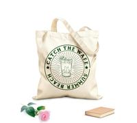AILOONG Catch The Wafe Summer Beach Cotton Canvas Shoulder Bags 340g/m² thick fabric Uses as a tool bag