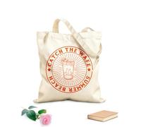 AILOONG Catch The Wafe Summer Beach Cotton Canvas Shoulder Bags 340g/m² thick fabric Uses as a tool bag