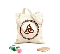 AILOONG Celtic Dragon Irish Infinity Circle Ireland Room Canvas Tote Bag 340g/m² thick fabric Replaces school bag
